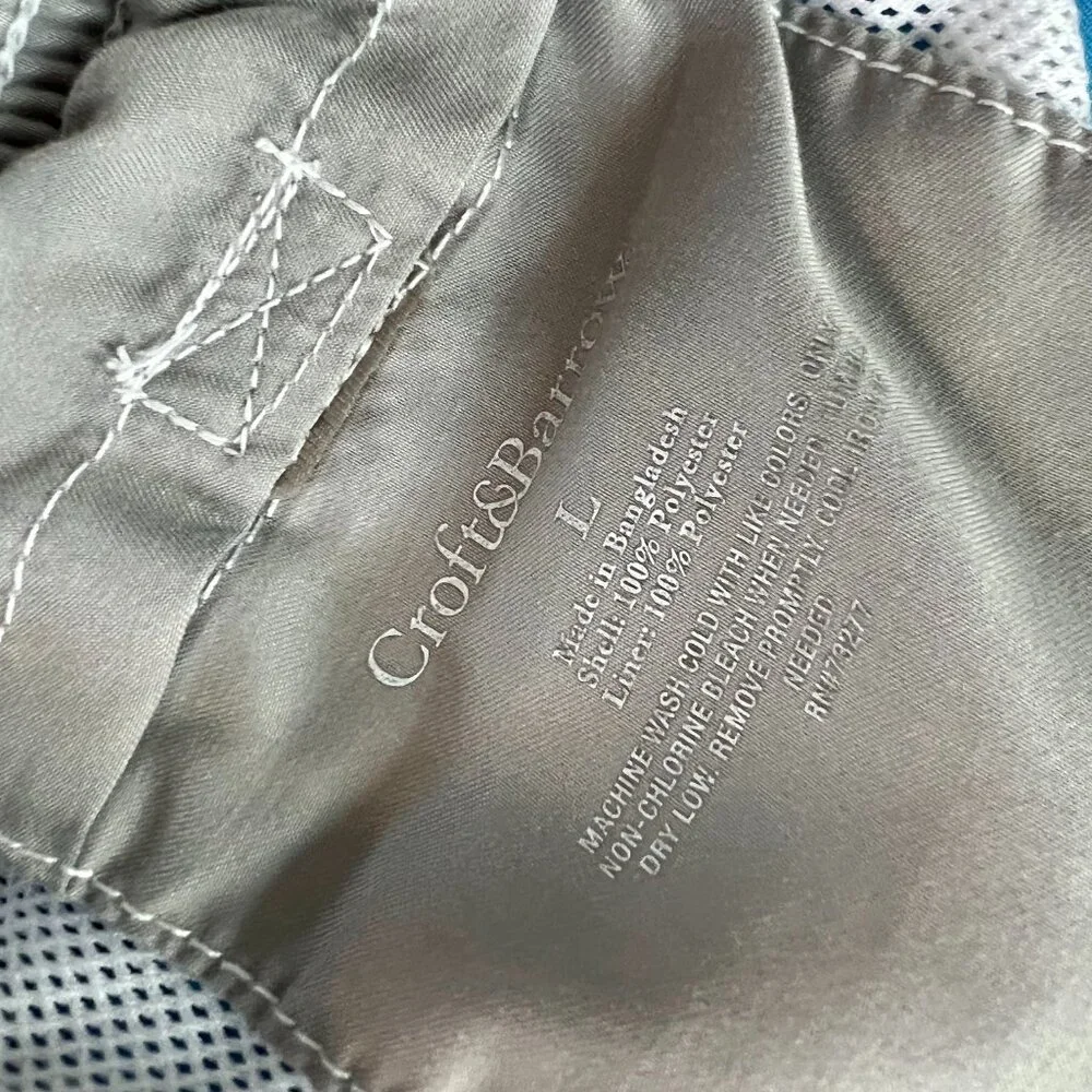 FINAL! Croft & Barrow Mens Blue Shorts/Swim Trunks